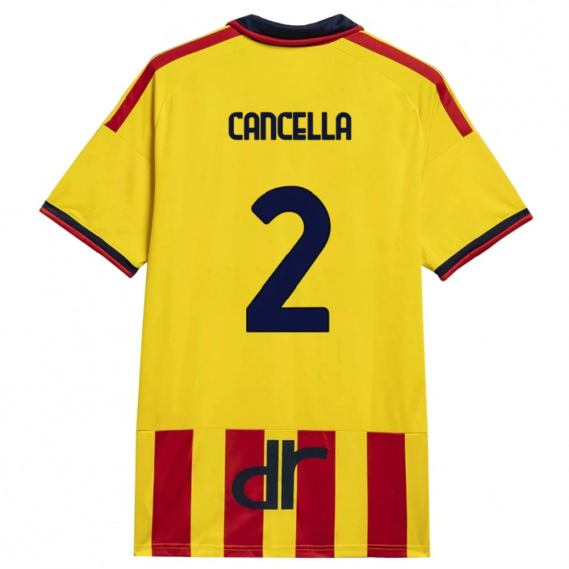 Danxen Herren Daniel Cancella #2 Gelb Rot Heimtrikot Trikot 2026/27 T-Shirt Österreich