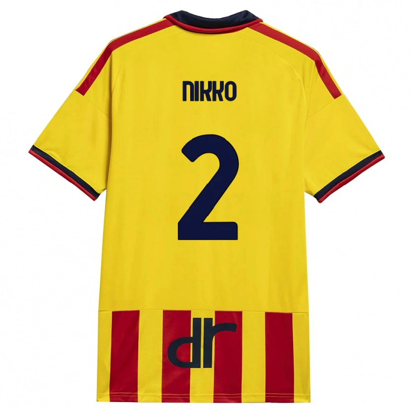 Danxen Herren Jimi Nikko #2 Gelb Rot Heimtrikot Trikot 2026/27 T-Shirt Österreich