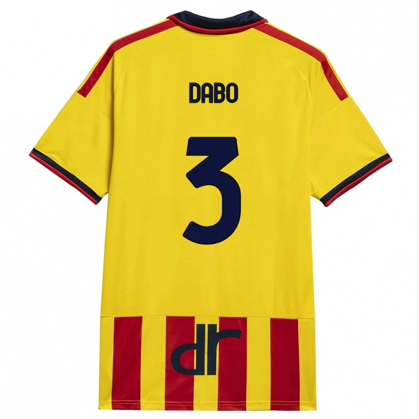 Danxen Herren Ismael Dabo #3 Gelb Rot Heimtrikot Trikot 2026/27 T-Shirt Österreich