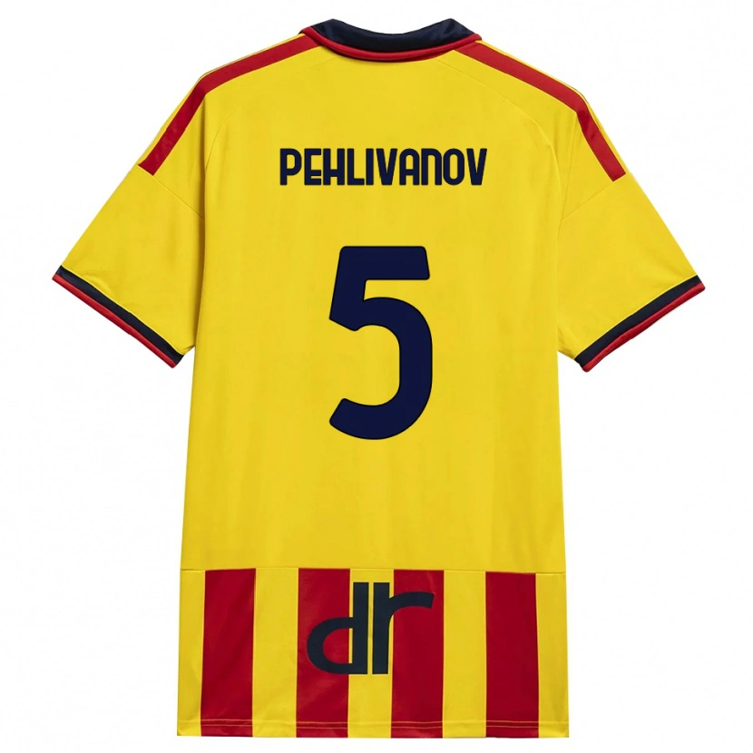Danxen Herren Cristian Pehlivanov #5 Gelb Rot Heimtrikot Trikot 2026/27 T-Shirt Österreich