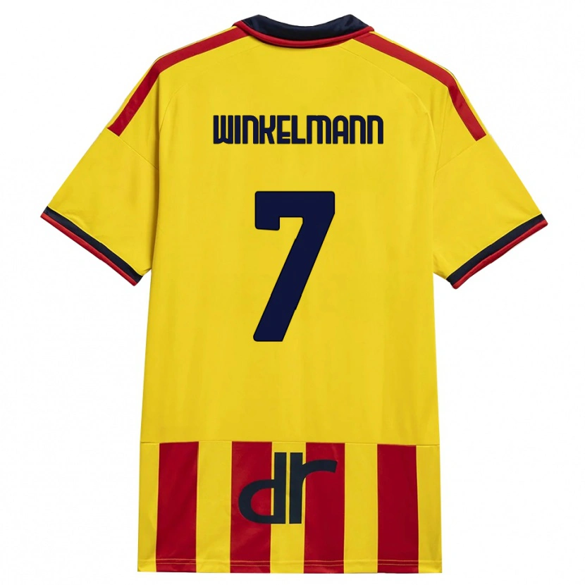 Danxen Herren Till Winkelmann #7 Gelb Rot Heimtrikot Trikot 2026/27 T-Shirt Österreich