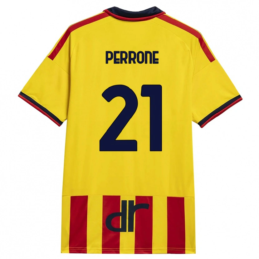 Danxen Herren Samuele Perrone #21 Gelb Rot Heimtrikot Trikot 2026/27 T-Shirt Österreich