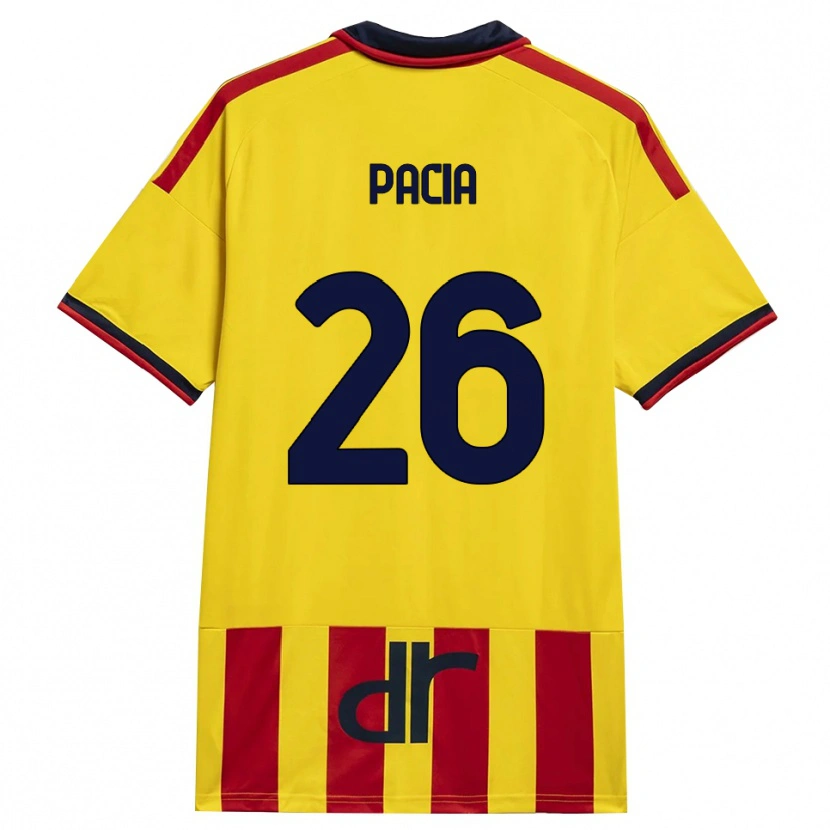 Danxen Herren Fabiano Pacia #26 Gelb Rot Heimtrikot Trikot 2026/27 T-Shirt Österreich