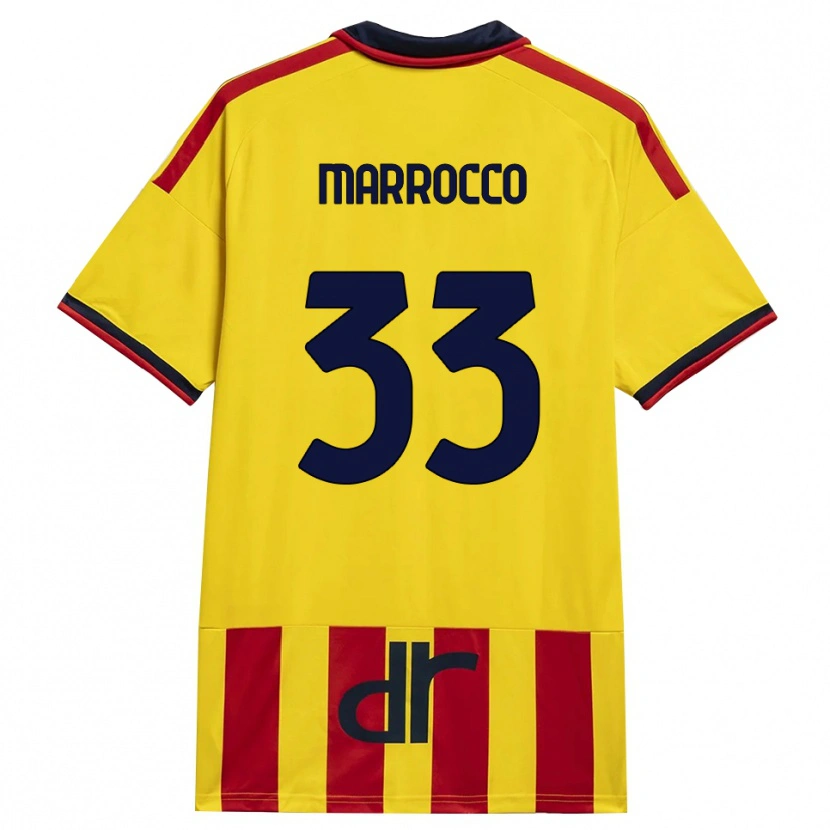 Danxen Herren Iacopo Marrocco #33 Gelb Rot Heimtrikot Trikot 2026/27 T-Shirt Österreich