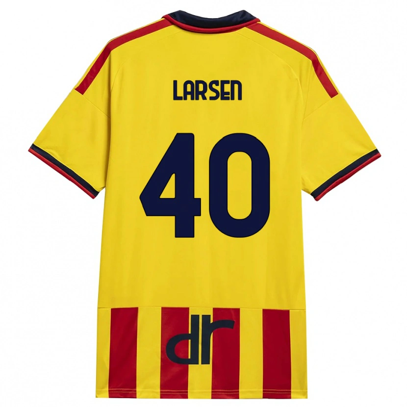 Danxen Herren Emil Larsen #40 Gelb Rot Heimtrikot Trikot 2026/27 T-Shirt Österreich