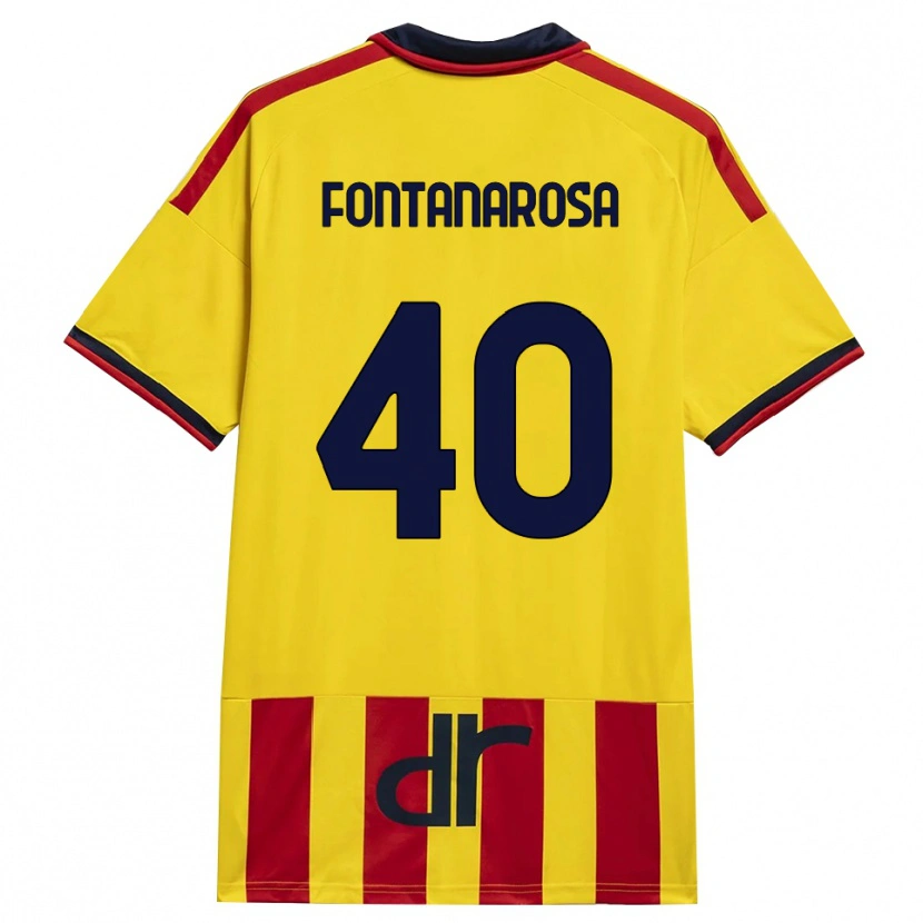 Danxen Herren Andrea Fontanarosa #40 Gelb Rot Heimtrikot Trikot 2026/27 T-Shirt Österreich