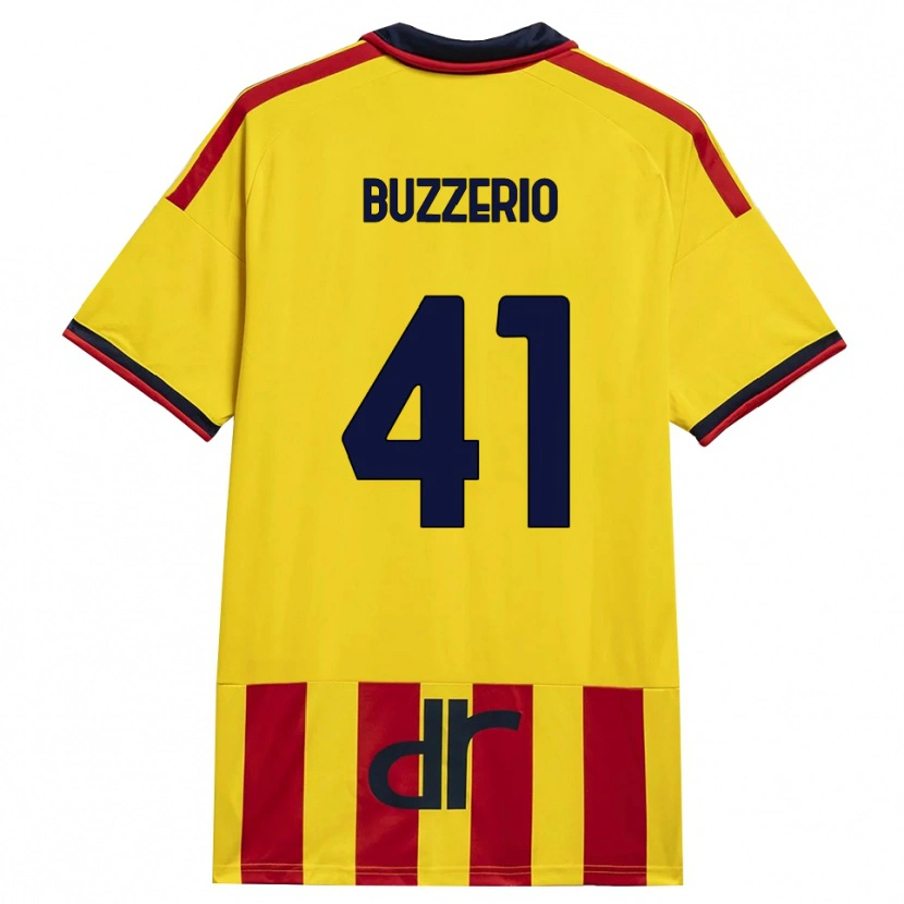 Danxen Herren Mattia Buzzerio #41 Gelb Rot Heimtrikot Trikot 2026/27 T-Shirt Österreich