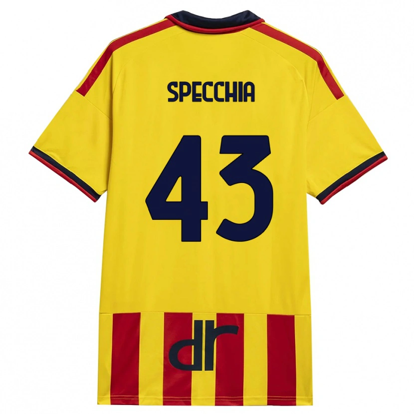 Danxen Herren Marco Specchia #43 Gelb Rot Heimtrikot Trikot 2026/27 T-Shirt Österreich