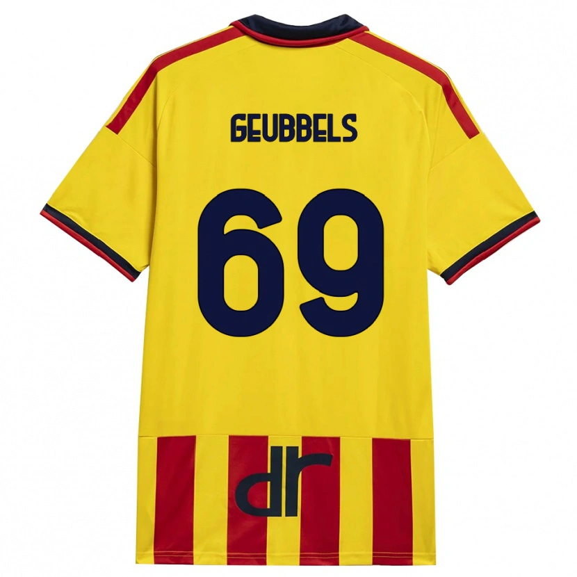 Danxen Herren Willem Geubbels #69 Gelb Rot Heimtrikot Trikot 2026/27 T-Shirt Österreich