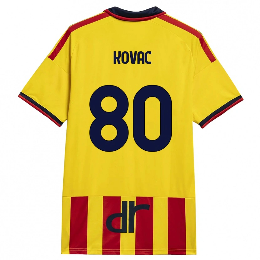 Danxen Herren Niko Kovač #80 Gelb Rot Heimtrikot Trikot 2026/27 T-Shirt Österreich