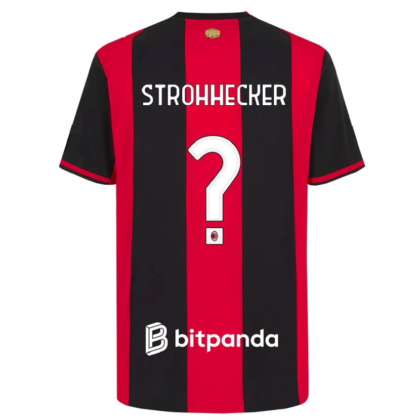 Danxen Herren Riccardo Strohhecker #0 Rot Schwarz Weiß Heimtrikot Trikot 2026/27 T-Shirt Österreich