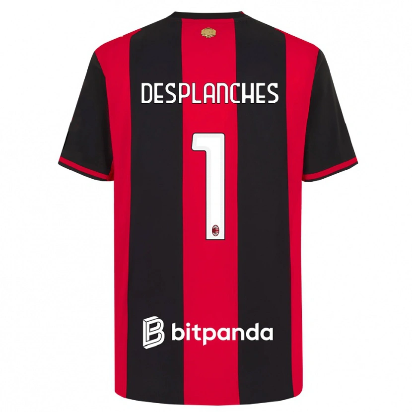 Danxen Herren Sebastiano Desplanches #1 Rot Schwarz Weiß Heimtrikot Trikot 2026/27 T-Shirt Österreich