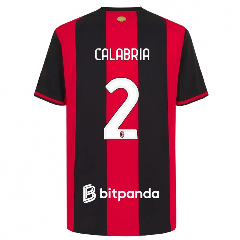 Danxen Herren Davide Calabria #2 Rot Schwarz Weiß Heimtrikot Trikot 2026/27 T-Shirt Österreich