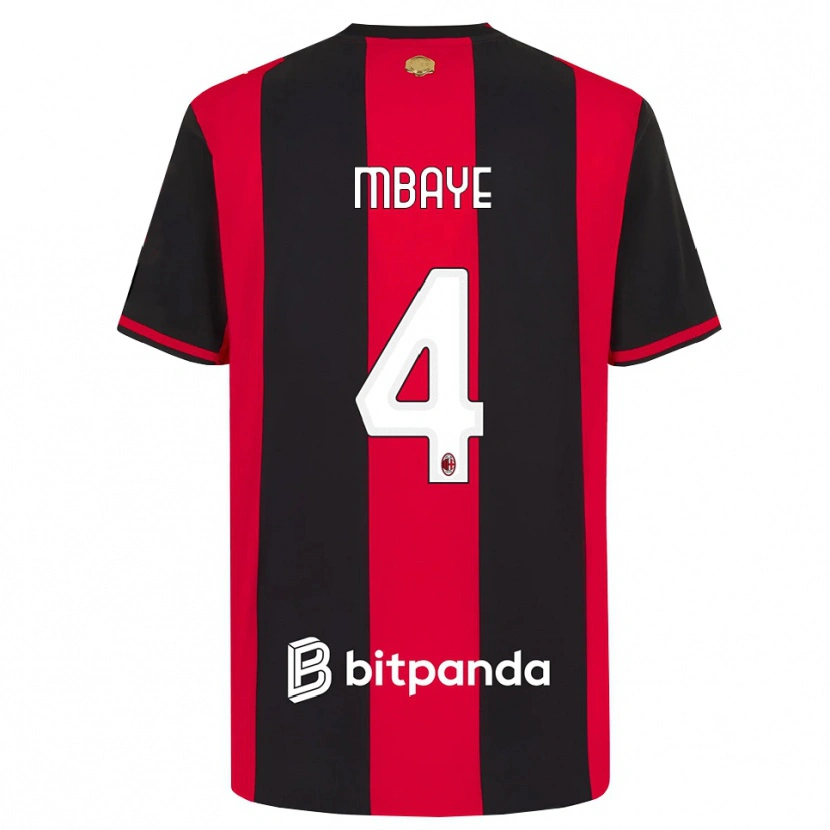 Danxen Herren Astin Mbaye #4 Rot Schwarz Weiß Heimtrikot Trikot 2026/27 T-Shirt Österreich