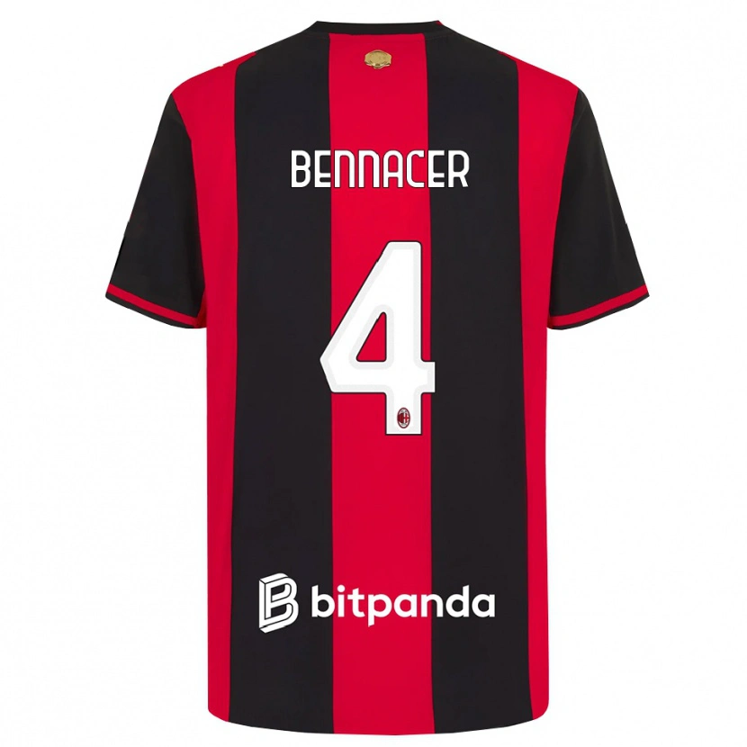 Danxen Herren Ismael Bennacer #4 Rot Schwarz Weiß Heimtrikot Trikot 2026/27 T-Shirt Österreich