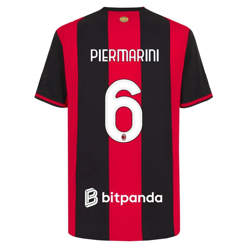 Danxen Herren Mattia Piermarini #6 Rot Schwarz Weiß Heimtrikot Trikot 2026/27 T-Shirt Österreich