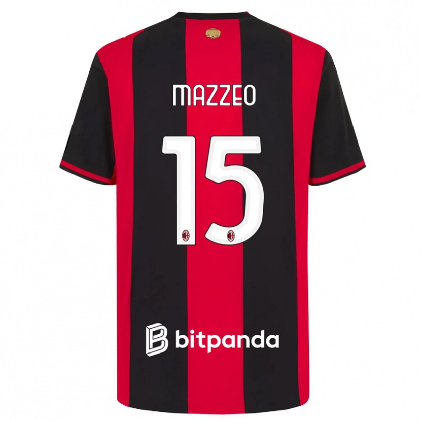 Danxen Herren Kevin Mazzeo #15 Rot Schwarz Weiß Heimtrikot Trikot 2026/27 T-Shirt Österreich