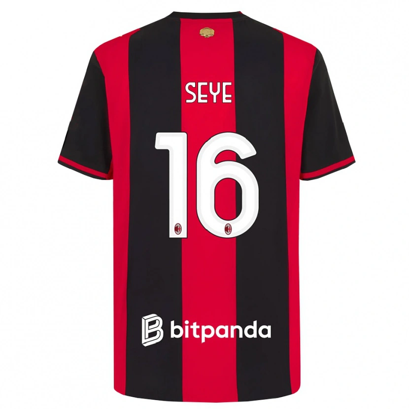 Danxen Herren Abdou Seye #16 Rot Schwarz Weiß Heimtrikot Trikot 2026/27 T-Shirt Österreich