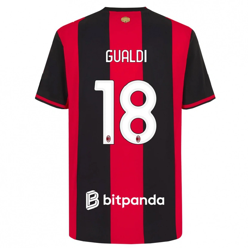 Danxen Herren Andrea Gualdi #18 Rot Schwarz Weiß Heimtrikot Trikot 2026/27 T-Shirt Österreich