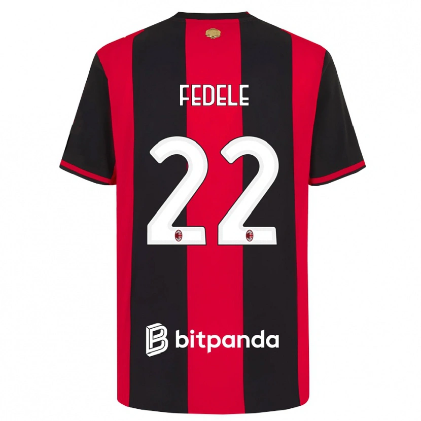 Danxen Herren Noemi Fedele #22 Rot Schwarz Weiß Heimtrikot Trikot 2026/27 T-Shirt Österreich