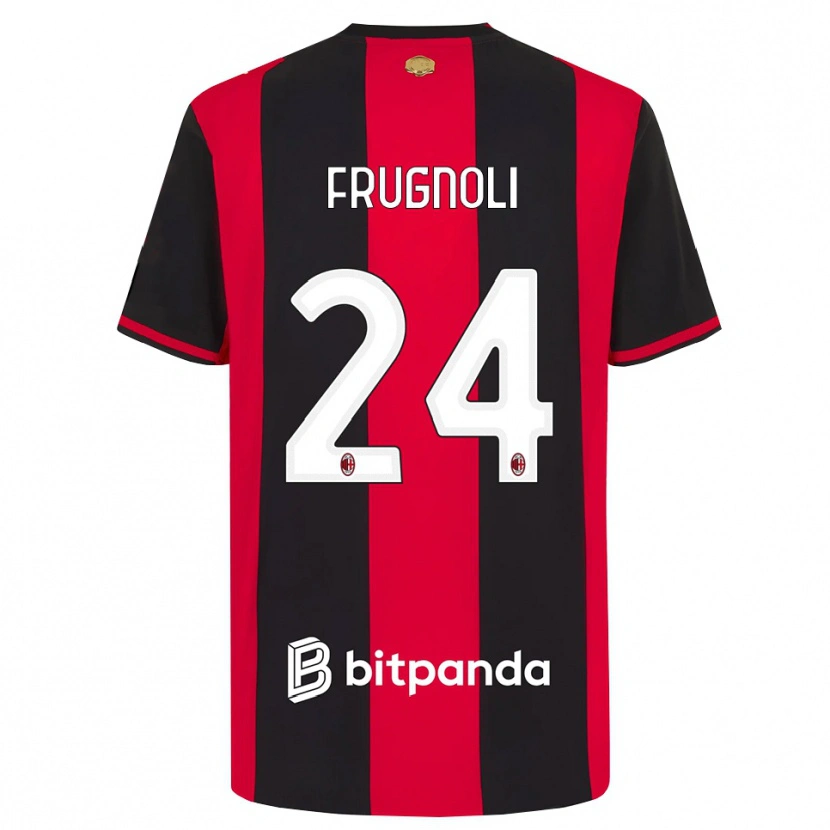 Danxen Herren Leonardo Frugnoli #24 Rot Schwarz Weiß Heimtrikot Trikot 2026/27 T-Shirt Österreich