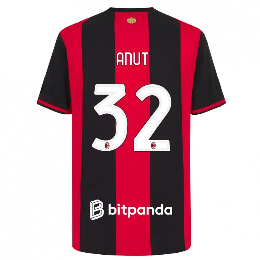 Danxen Herren Niccolo Anut #32 Rot Schwarz Weiß Heimtrikot Trikot 2026/27 T-Shirt Österreich