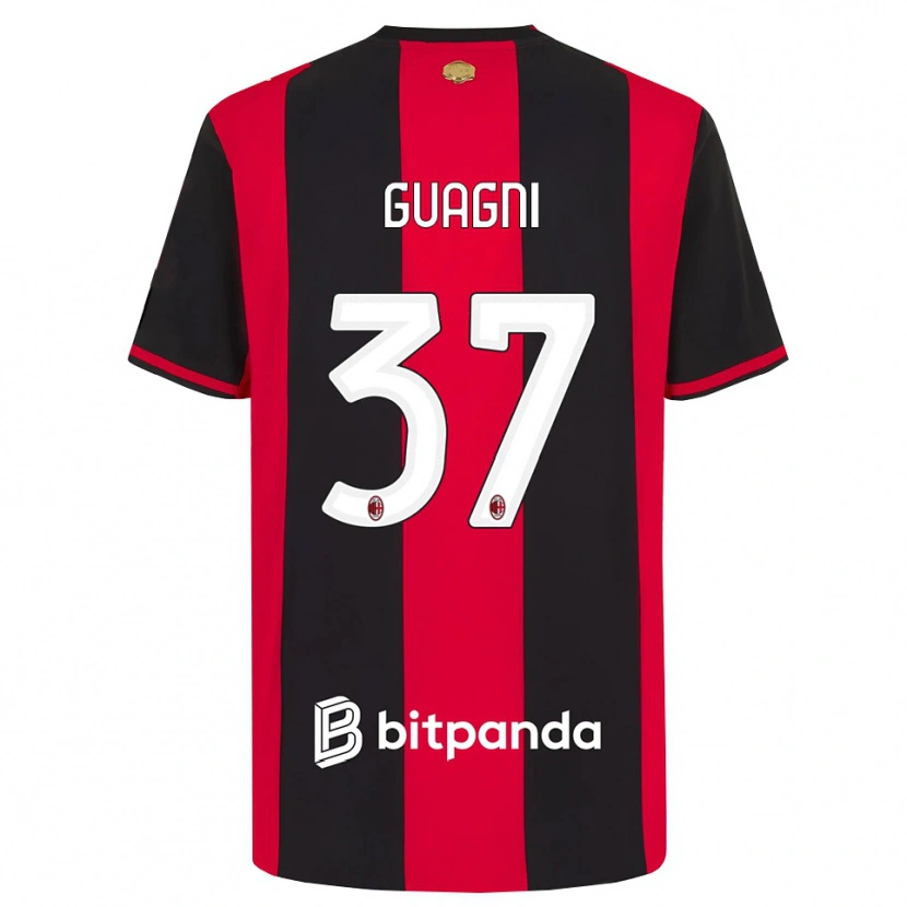 Danxen Herren Alia Guagni #37 Rot Schwarz Weiß Heimtrikot Trikot 2026/27 T-Shirt Österreich