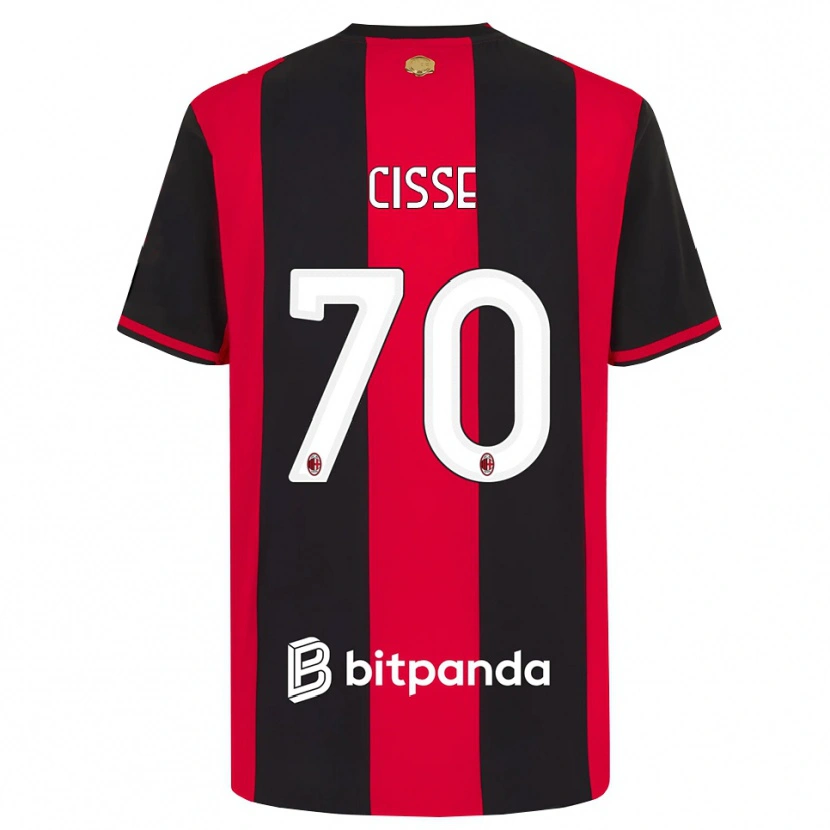 Danxen Herren Alphadjo Cissè #70 Rot Schwarz Weiß Heimtrikot Trikot 2026/27 T-Shirt Österreich