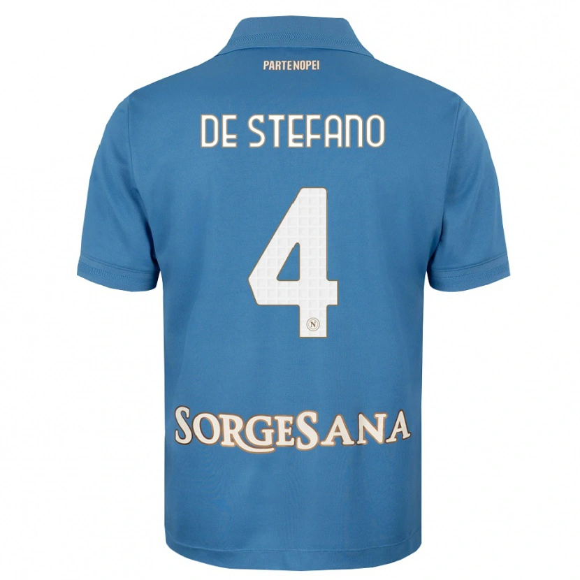 Danxen Herren Francesco De Stefano #4 Nebelblau Weiß Heimtrikot Trikot 2026/27 T-Shirt Österreich