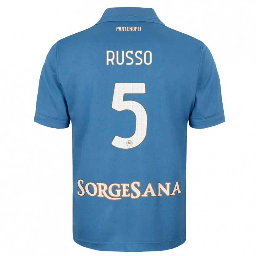 Danxen Herren Lorenzo Russo #5 Nebelblau Weiß Heimtrikot Trikot 2026/27 T-Shirt Österreich