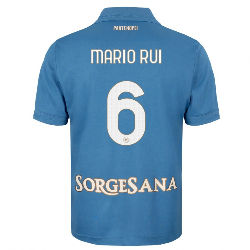 Danxen Herren Mario Rui #6 Nebelblau Weiß Heimtrikot Trikot 2026/27 T-Shirt Österreich