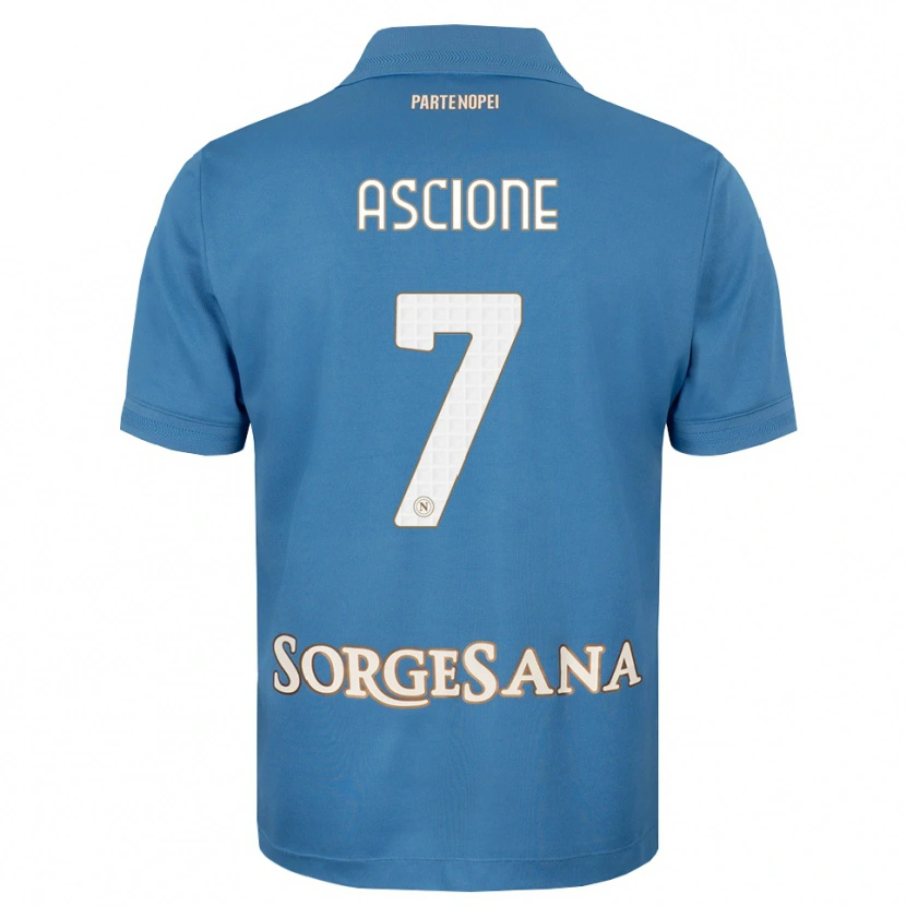 Danxen Herren Simone Ascione #7 Nebelblau Weiß Heimtrikot Trikot 2026/27 T-Shirt Österreich