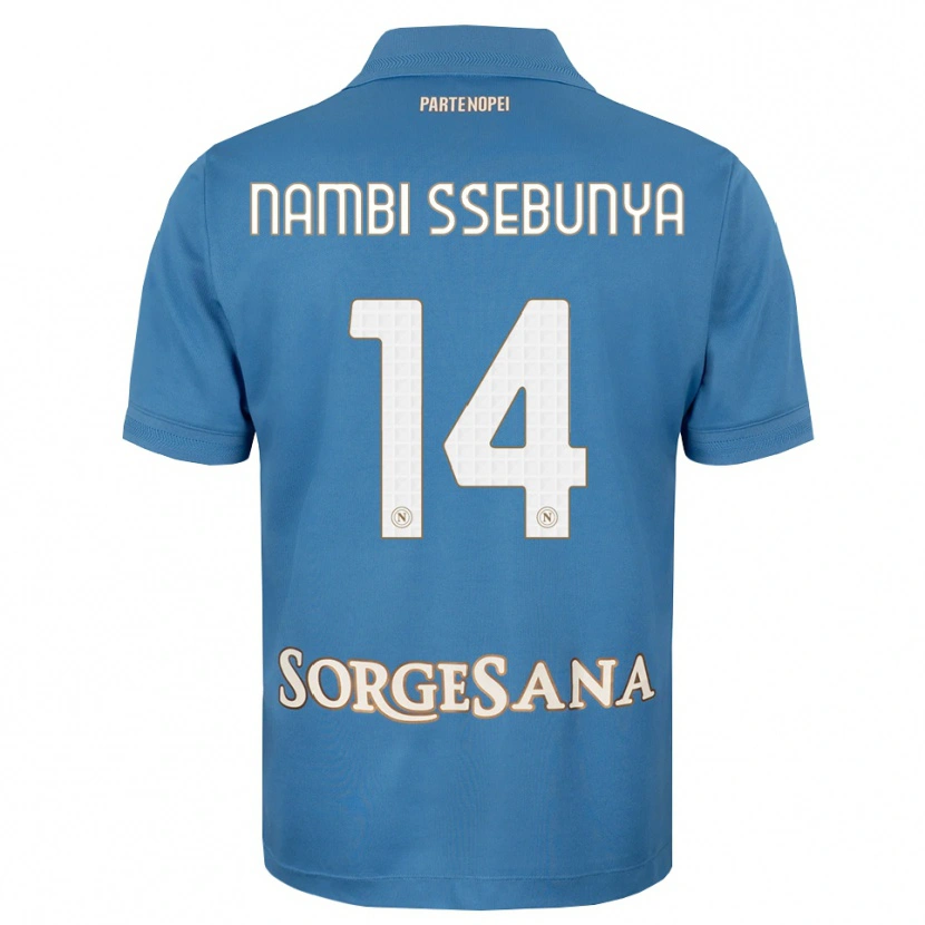 Danxen Herren Violah Nambi Ssebunya #14 Nebelblau Weiß Heimtrikot Trikot 2026/27 T-Shirt Österreich