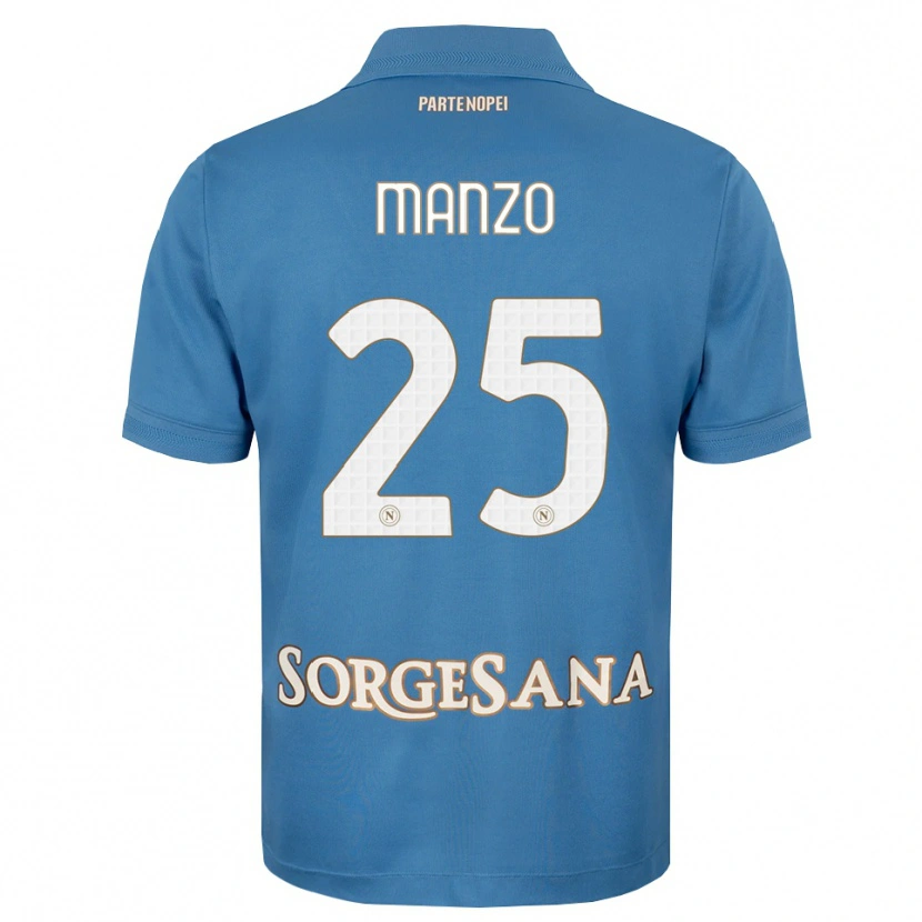 Danxen Herren Alessia Manzo #25 Nebelblau Weiß Heimtrikot Trikot 2026/27 T-Shirt Österreich