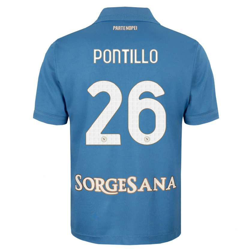 Danxen Herren Pasquale Pontillo #26 Nebelblau Weiß Heimtrikot Trikot 2026/27 T-Shirt Österreich