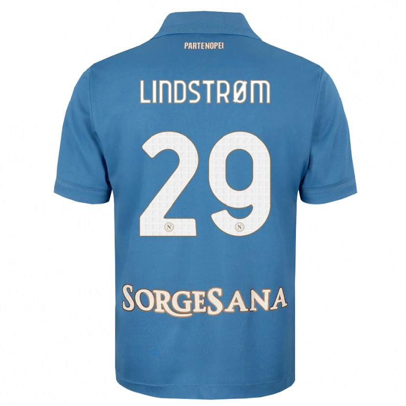 Danxen Herren Jesper Lindstrøm #29 Nebelblau Weiß Heimtrikot Trikot 2026/27 T-Shirt Österreich