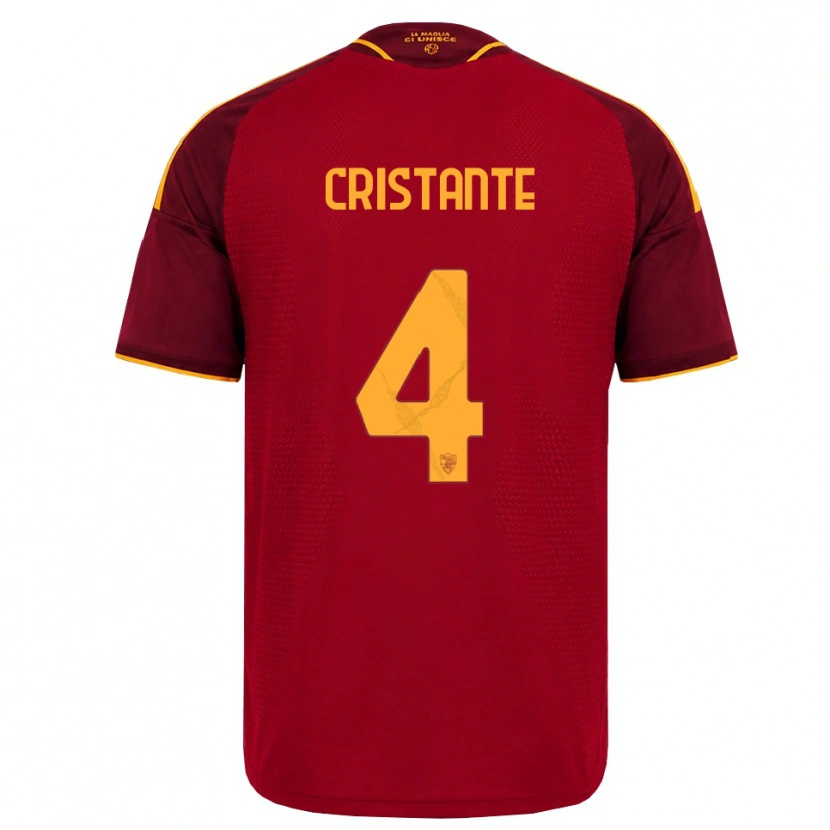 Danxen Herren Bryan Cristante #4 Rot Gold Gelb Heimtrikot Trikot 2026/27 T-Shirt Österreich