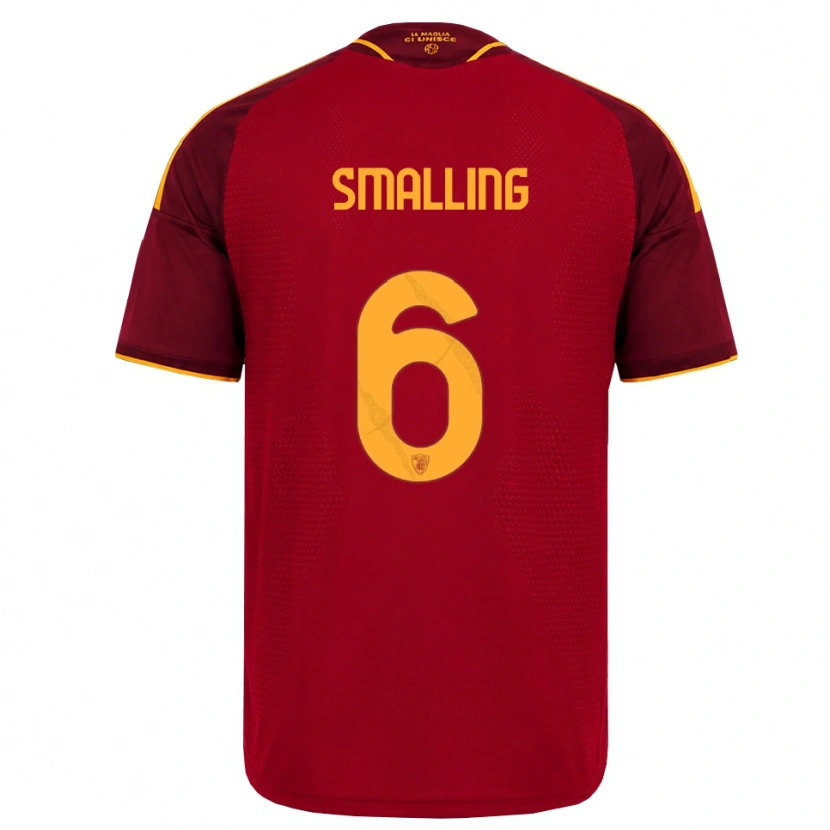 Danxen Herren Chris Smalling #6 Rot Gold Gelb Heimtrikot Trikot 2026/27 T-Shirt Österreich