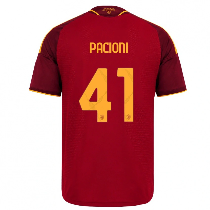Danxen Herren Eleonora Pacioni #41 Rot Gold Gelb Heimtrikot Trikot 2026/27 T-Shirt Österreich