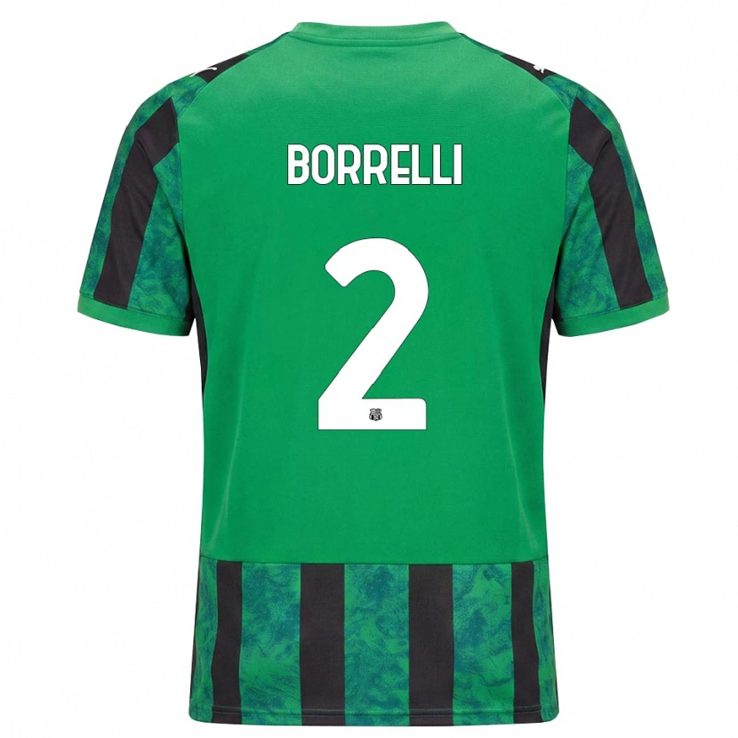 Danxen Herren Michele Borrelli #2 Grün Schwarz Weiß Heimtrikot Trikot 2026/27 T-Shirt Österreich