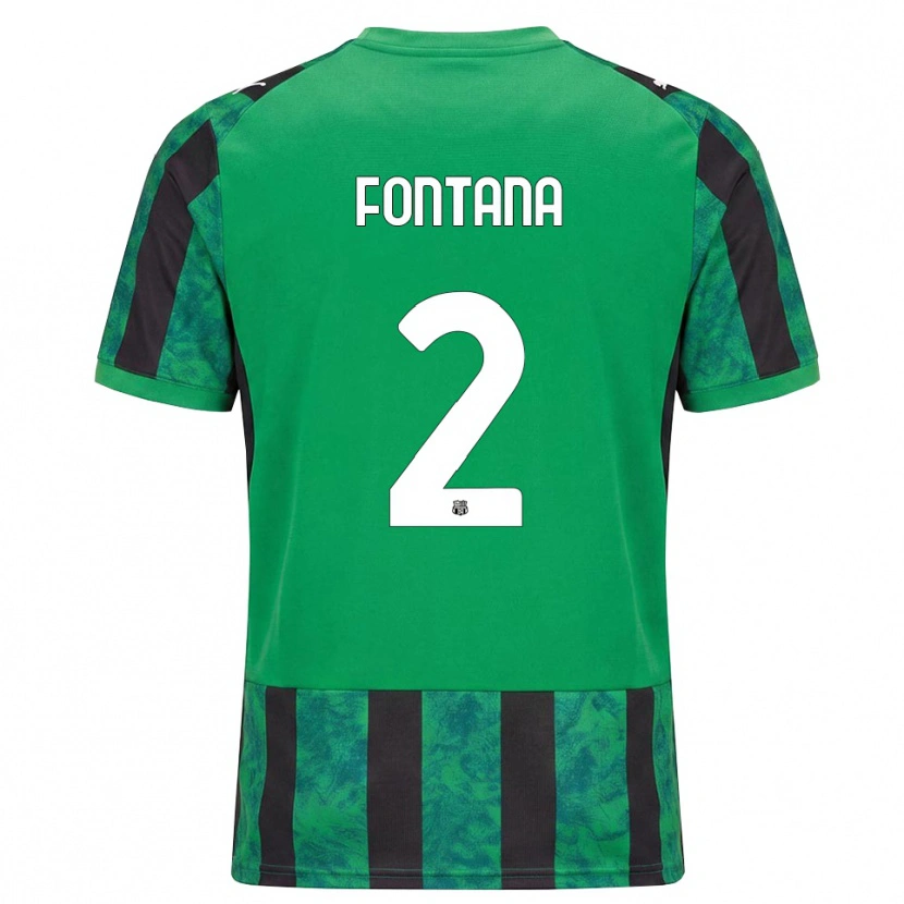 Danxen Herren Fabrizio Fontana #2 Grün Schwarz Weiß Heimtrikot Trikot 2026/27 T-Shirt Österreich
