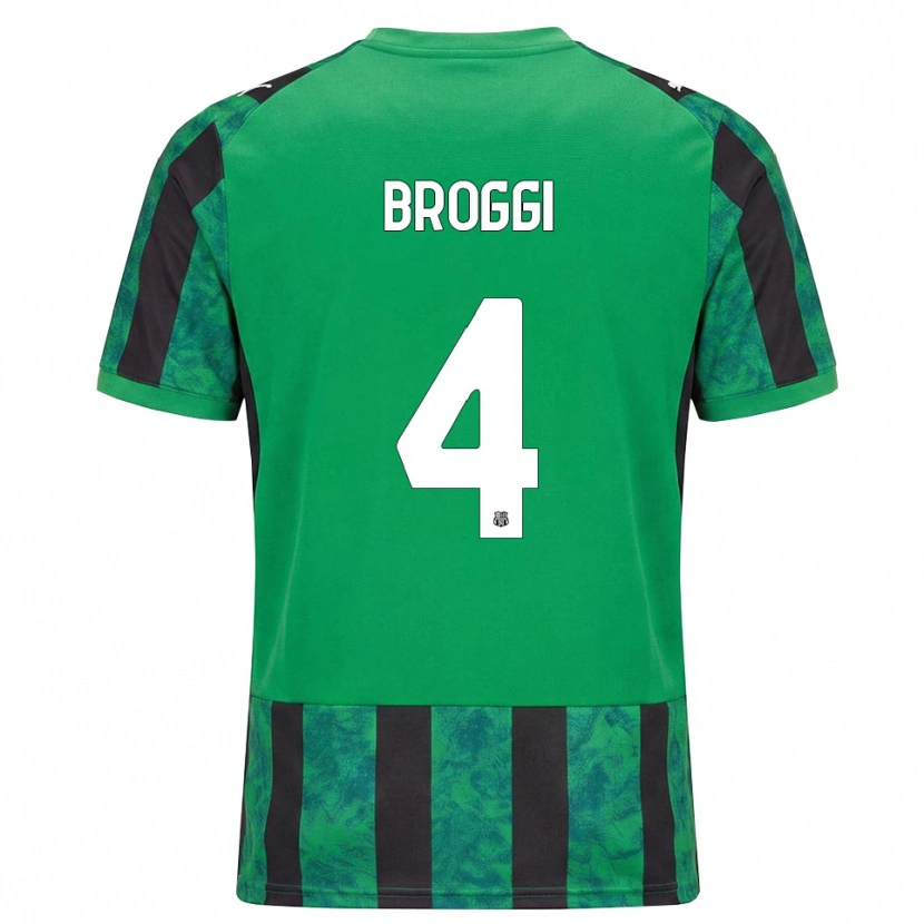 Danxen Herren Nicola Broggi #4 Grün Schwarz Weiß Heimtrikot Trikot 2026/27 T-Shirt Österreich