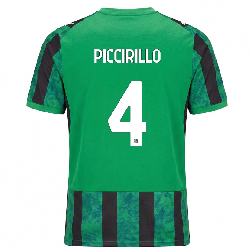 Danxen Herren Michele Piccirillo #4 Grün Schwarz Weiß Heimtrikot Trikot 2026/27 T-Shirt Österreich