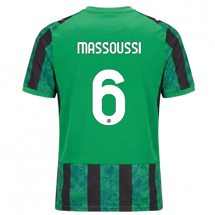 Danxen Herren Zaid Massoussi #6 Grün Schwarz Weiß Heimtrikot Trikot 2026/27 T-Shirt Österreich
