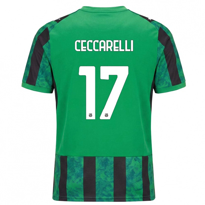 Danxen Herren Samuel Ceccarelli #17 Grün Schwarz Weiß Heimtrikot Trikot 2026/27 T-Shirt Österreich
