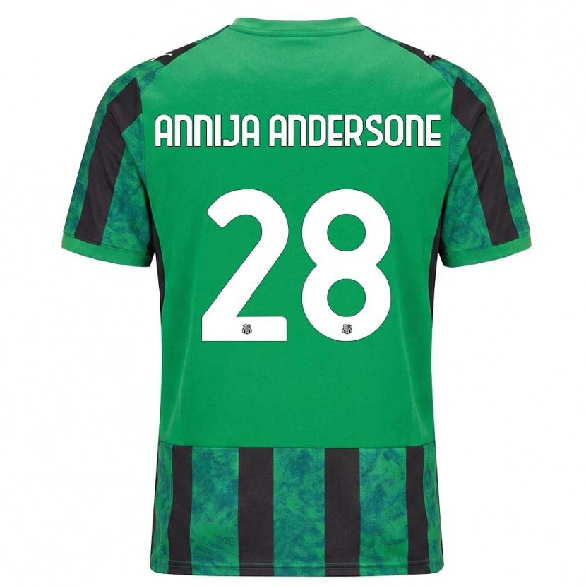 Danxen Herren Gabriela Annija Andersone #28 Grün Schwarz Weiß Heimtrikot Trikot 2026/27 T-Shirt Österreich