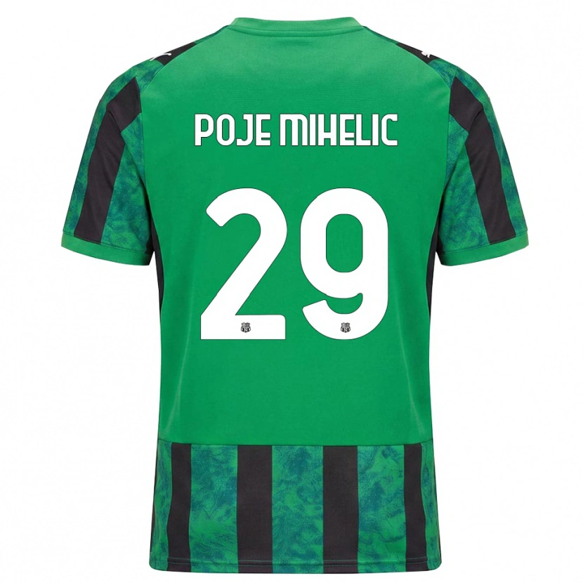 Danxen Herren Naja Poje Mihelič #29 Grün Schwarz Weiß Heimtrikot Trikot 2026/27 T-Shirt Österreich