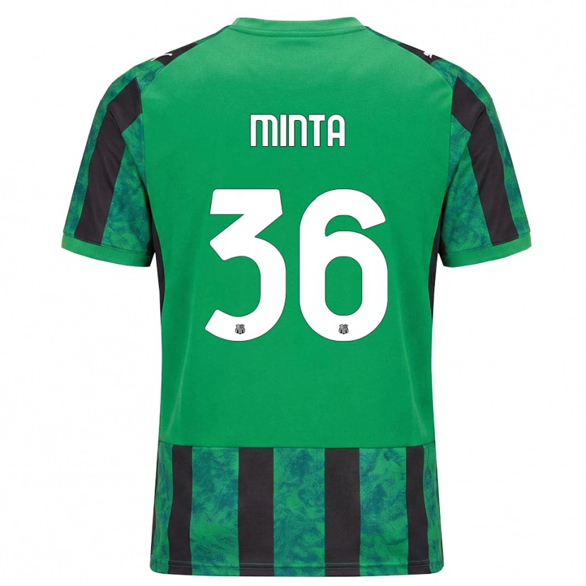 Danxen Herren Amoako Minta #36 Grün Schwarz Weiß Heimtrikot Trikot 2026/27 T-Shirt Österreich