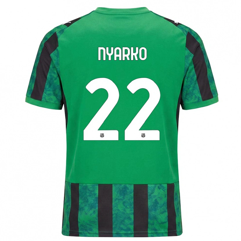 Danxen Herren Lorenzo Nyarko #22 Grün Schwarz Weiß Heimtrikot Trikot 2026/27 T-Shirt Österreich