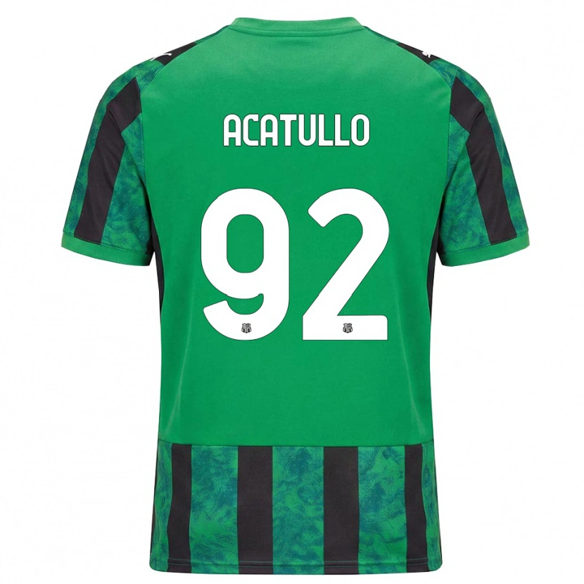 Danxen Herren Cristian Acatullo #92 Grün Schwarz Weiß Heimtrikot Trikot 2026/27 T-Shirt Österreich